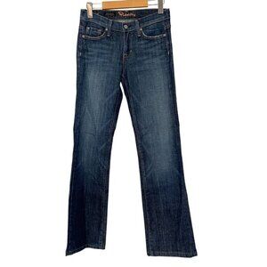 Fidelity Selvedge Jeans Bella Donna Mid Rise Bootcut Sz 25 Astral Dark 141-312